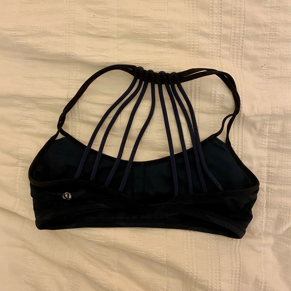 Lulu Lemon Navy Camo Free to be Wild Bra
